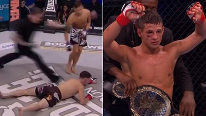 Tom Duquesnoy entre dans l'histoire du BAMMA avec une deuxième ceinture remportée par KO