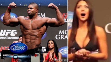 UFC : Arianny Celeste, la sublime ring girl, devient folle devant la pesée d'Alistair Overeem