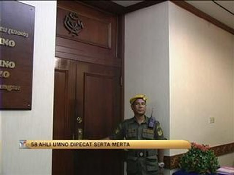58 ahli UMNO dipecat serta merta