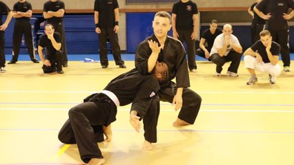Hugo Tronche, garde du corps, utilise le pencak silat appliqué à des situations réelles d'auto-défense