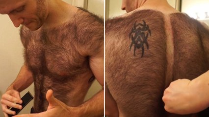 Devin Cara, l'homme le plus poilu du monde, se rase intégralement pour une compétition de bodybuilding