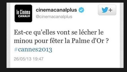 Festival de Cannes 2013 : Un tweet de Canal Plus sur ''La Vie d'Adèle'' fait scandale