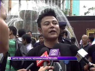 Artis menyeru kekal keharmonian negara