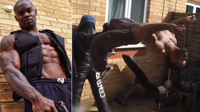 Jeff Uguru impressionnant dans un entraînement style MMA de folie