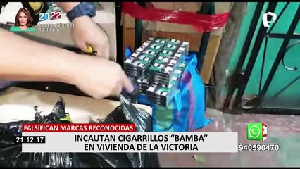La Victoria: Policía incauta decenas de cajas con cigarrillos "bamba"