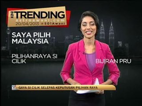 Gaya si cilik lepas keputusan PRU13