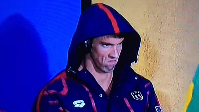 JO de Rio 2016 : Michael Phelps révèle ce qu'il écoutait quand il a fait sa angry face