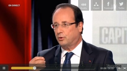 François Hollande, invité de Capital sur M6 : ''Vous pensez que je ne l'ai pas vue la crise?''