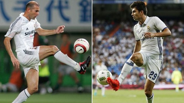 Zinédine Zidane copié par son fils Enzo Zidane