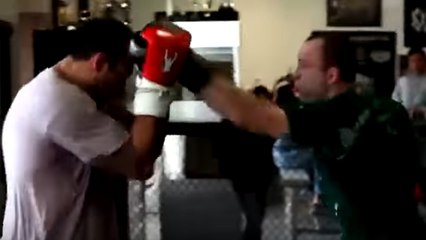 Fabricio Werdum et Wanderlei Silva s'affrontent à l'entraînement