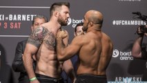 Ryan Bader fauche Ilir Latifi d'un coup de genou à Hambourg