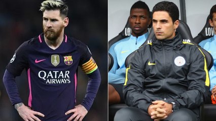 Lionel Messi et Mikel Arteta se sont embrouillés à Manchester City en Ligue des Champions