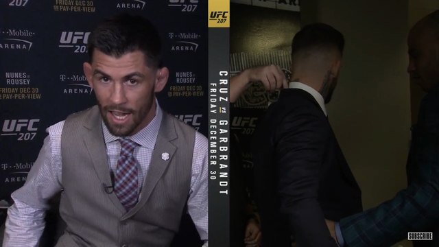 Cody Garbrandt pète un câble en pleine interview face à face avec Dominick Cruz