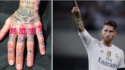 Que signifient les nombres tatoués sur la main de Sergio Ramos ?