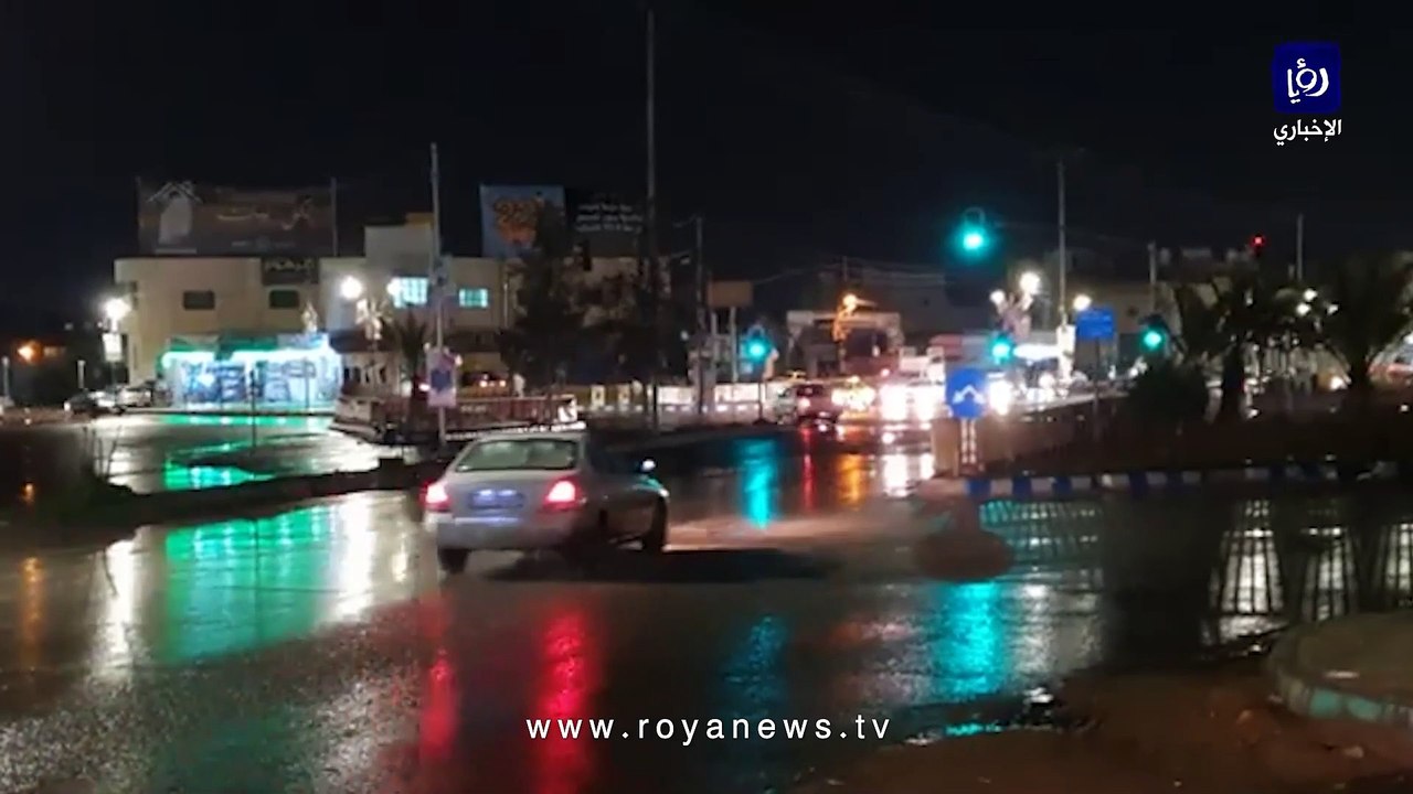 أمطار الخير في محافظة المفرق مساء الخميس