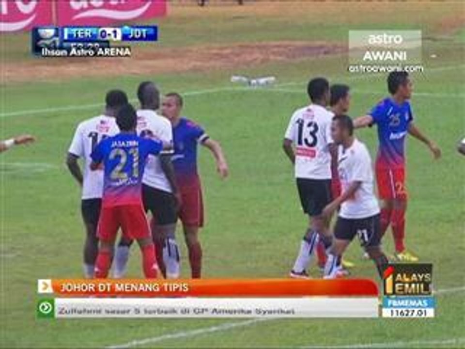 Johor DT menang tipis dengan Terengganu