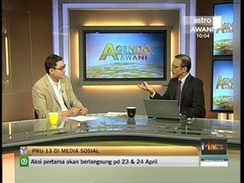 Agenda Awani: PRU13 di media sosial