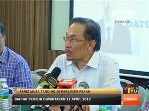 Fariz Musa tanding di Parlimen Pekan