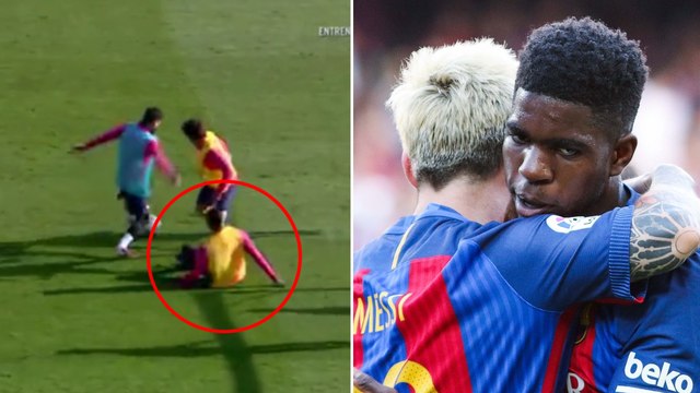Lionel Messi humilie Samuel Umtiti grâce à un geste technique à l'entraînement du FC Barcelone
