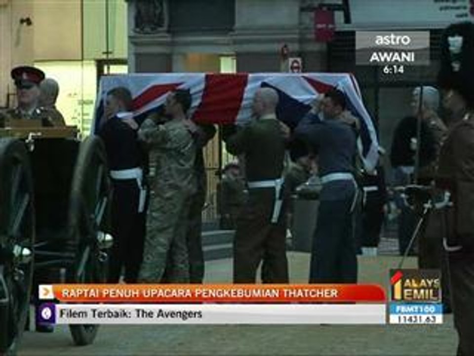 Raptai penuh upacara pengebumian Thatcher