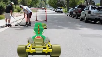 Ce Mario Kart dessiné à la craie est plus vrai que nature