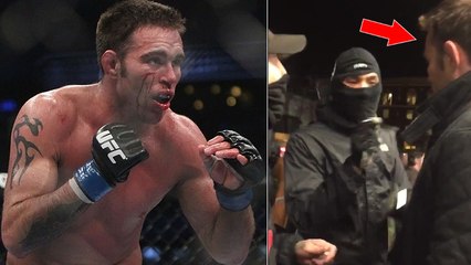 Le vétéran du MMA Jake Shields protège des gens qui allaient se faire agresser lors d'une manif