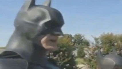 Batman et Captain America portent secours à un chat victime des flammes