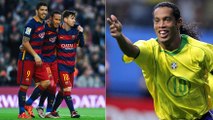 Selon Ronaldinho, son trio avec Lionel Messi et Samuel Eto'o est meilleur que celui avec Neymar et Suarez