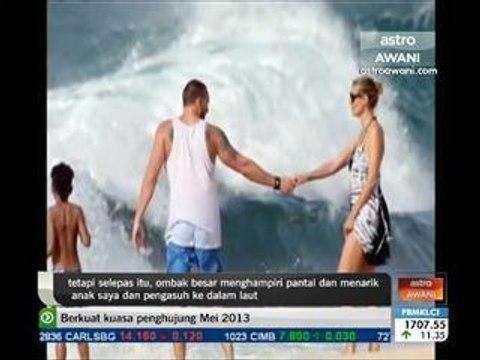 Bersyukur anak selamat dari lemas