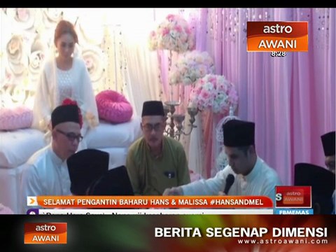 Selamat pengantin baharu Hans Yusoff dan Malissa Sahari