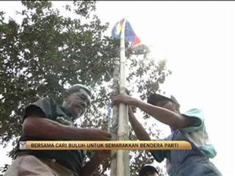 Cari buluh untuk semarakkan bendera parti