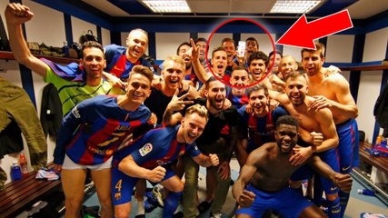 Lionel Messi appelle Neymar pour qu'il soit sur la photo du FC Barcelone après la victoire contre le Real Madrid