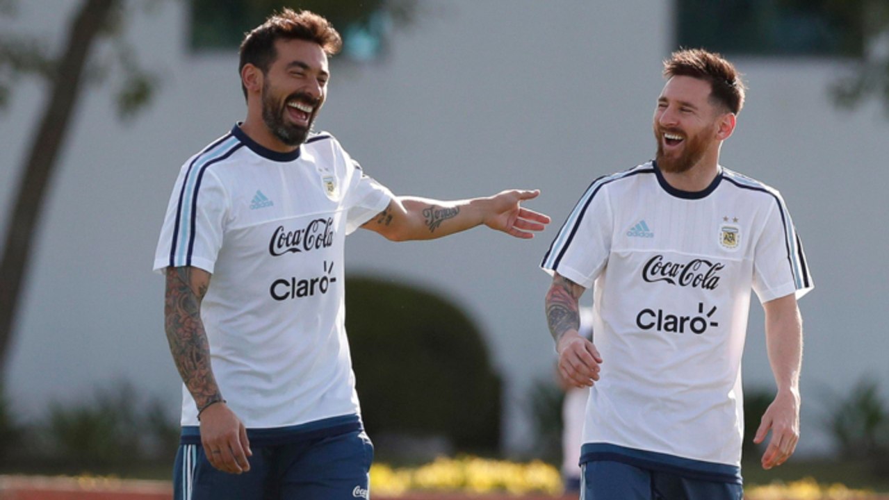 Les joueurs de l'Equipe d'Argentine ont pris du...