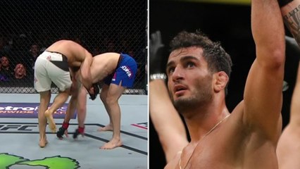 Gegard Mousasi bat Chris Weidman après des coups de genou douteux mais légaux lors de l'UFC 210