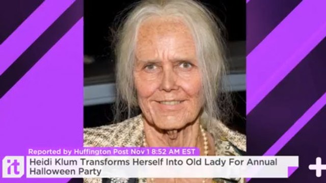 Heidi Klum : La top model se déguise en grand-mère pour Halloween