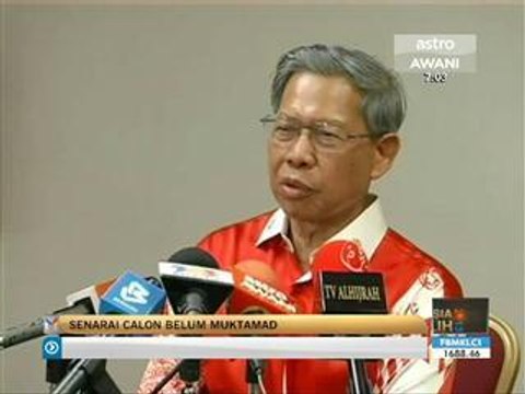 Senarai calon BN Kelantan belum muktamad