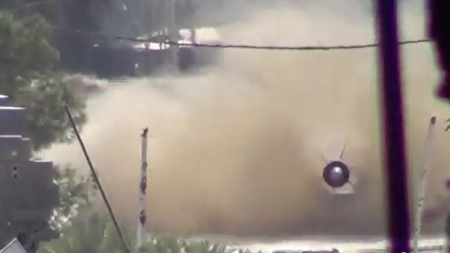 Un char tire un obus sur une caméra en Syrie !