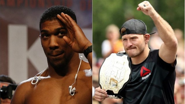 La réponse flippante de Stipe Miocic à Anthony Joshua après qu'il se soit moqué de lui