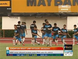 Singapura bolot 5 kategori anugerah AFF2013