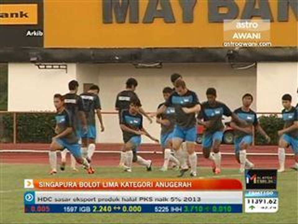 Singapura bolot 5 kategori anugerah AFF2013