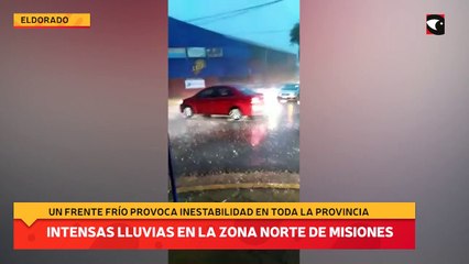 Intensas lluvias en la zona norte de Misiones