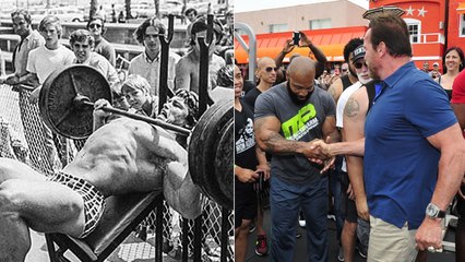 Quand Arnold Schwarzenegger est de retour à Venice Beach, alias Muscle Beach !