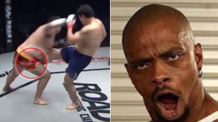 Un combattant de MMA obligé d'abandonner à cause d'un coup dans les parties intimes...