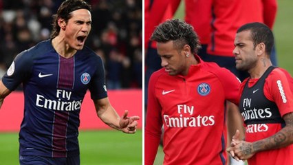 Cavani s'est fâché avec Neymar et Alves après le match contre Lyon