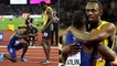 Usain Bolt révèle ce qu'il a dit à Gatlin après avoir perdu en finale de son dernier 100 mètres