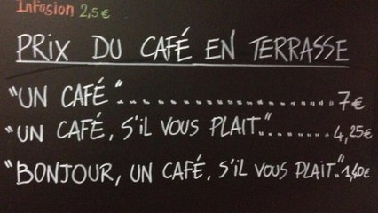 A Nice, un restaurant fait payer le café plus cher aux clients malpolis