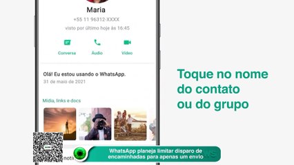 WhatsApp planeja limitar disparo de mensagens encaminhadas