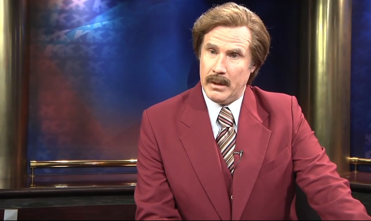 Anchorman 2 : Will Ferrell présente un vrai JT en Ron Burgundy