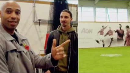 Zlatan Ibrahimovic fait une réponse magique à Thierry Henry à propos du mur des légendes de Manchester United