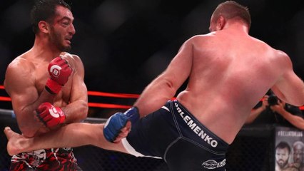 Gegard Mousasi a souffert pour ses débuts au Bellator face à Alexander Shlemenko